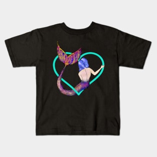 Mermaid Heart Kids T-Shirt